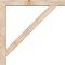 Ekena Millwork Traditional Block Smooth Bracket w/ Offset Brace, Douglas Fir, 5 1/2"W x 40"D x 40"H BKT0604X40X40TRA05SDF - alternate 2